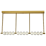 Линейная люстра Celestin Spheres Brass Linear Chandelier варинант исполнения - 1 | Loft Concept в Саратове