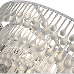 Люстра подвесная круглая с молочными стеклянными подвесками в форме капель Droplet Chandelier варинант исполнения - 3 | Loft Concept в Саратове