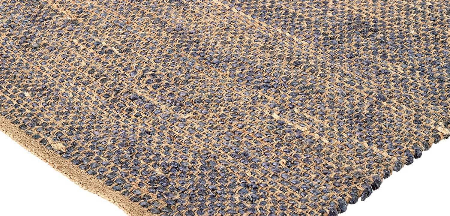 Ковер Rectangular Carpet blue 100% джут Ковер Rectangular Carpet blue 100% джут - Loft-Concept в Саратове