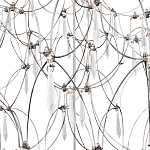 Люстра с тонким металлическим каркасом цвета хром Quasar варинант исполнения - 4 | Loft Concept в Саратове