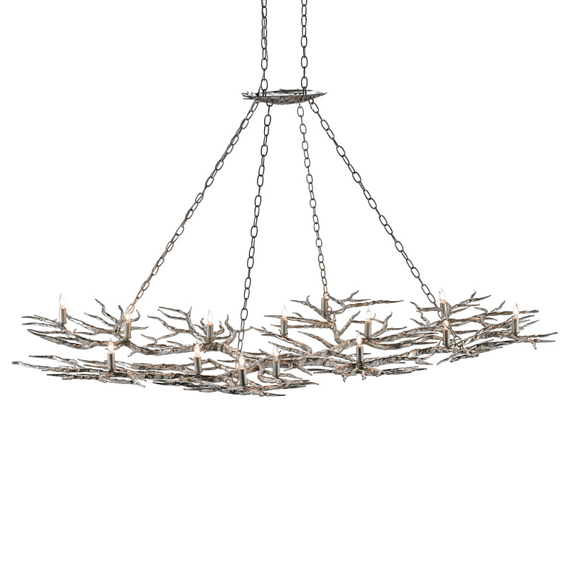 Люстра в виде веток Branched Tree Chandeliers Silver Серебряный в Саратове | Loft Concept 