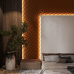 Гипсовая 3D Панель M-43 варинант исполнения - 1 | Loft Concept в Саратове