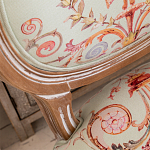 Стул из массива бука светло-зеленый с растительным орнаментом Raffael Angel Green Chair варинант исполнения - 2 | Loft Concept в Саратове