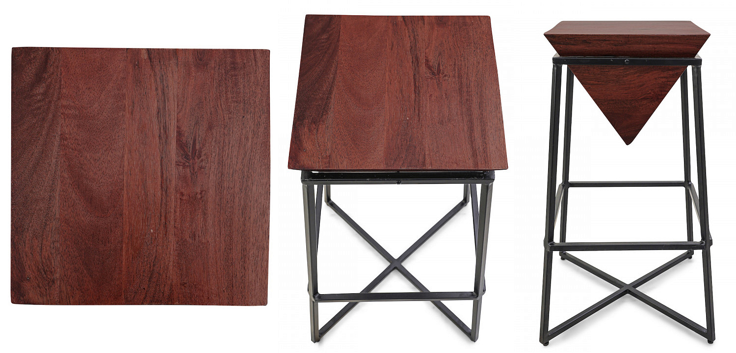 Приставной стол Inverted Pyramid Side Table dark Приставной стол Inverted Pyramid Side Table dark - Loft-Concept в Саратове