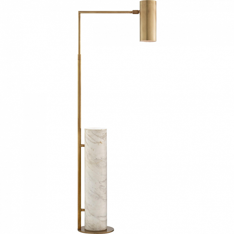 Торшер Alma Floor lamp Хром Черный Латунь Белый Торшер Alma Floor lamp Хром Черный Латунь Белый в Саратове | Loft Concept