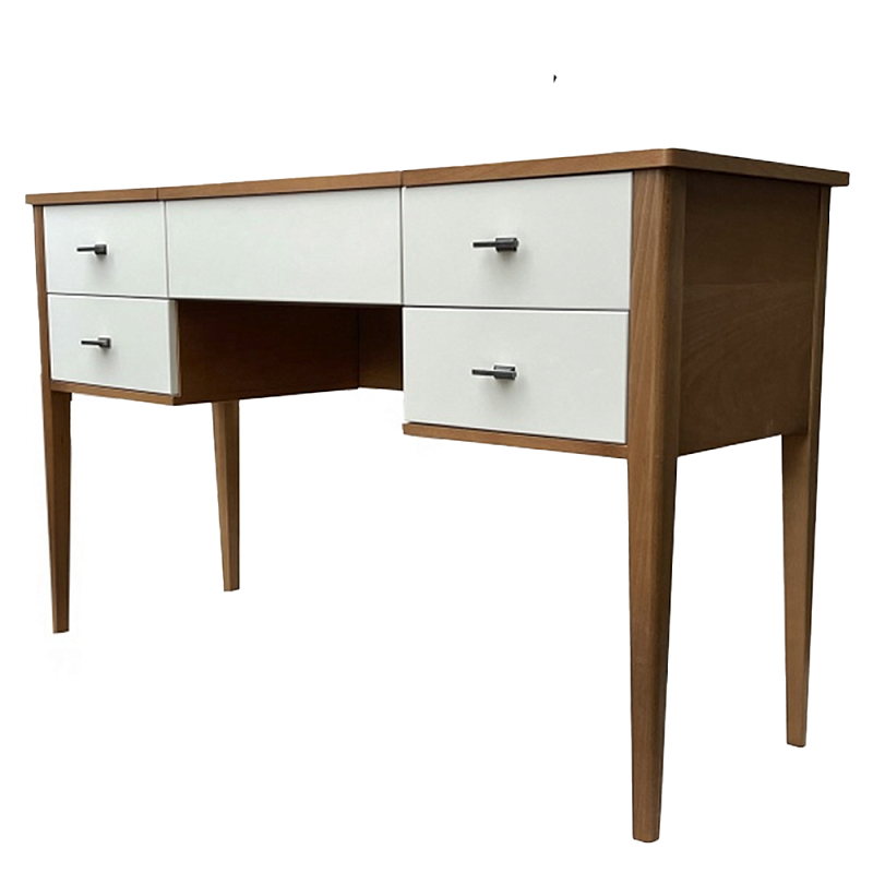 Стол письменный из массива бука Tasteful Furniture Table Коричневый Слоновая кость  в Саратове | Loft Concept 