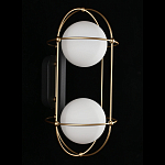 Бра настенное с 2 белыми плафонами Karina варинант исполнения - 3 | Loft Concept в Саратове