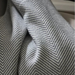 Плед из шерсти мериноса серого цвета 130×180 см Gray Waves варинант исполнения - 6 | Loft Concept в Саратове