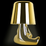 Настольная лампа фигурная золотого цвета с гладким абажуром Высота 16 см Sophia варинант исполнения - 5 | Loft Concept в Саратове