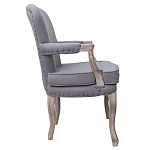 Кресло Aubrey Classical Armchair grey flax варинант исполнения - 1 | Loft Concept в Саратове