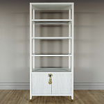 Стеллаж со стеклянными полками Elsa Dreams White варинант исполнения - 6 | Loft Concept в Саратове