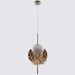 Подвесной светильник с гирляндой внутри круглого стеклянного плафона Garland Glass Hanging Lamp варинант исполнения - 2 | Loft Concept в Саратове