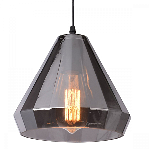 Подвесной светильник faceted cone Smoke glass pendant lamp