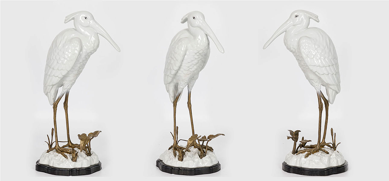 Статуэтка фарфоровая Цапля White heron Статуэтка фарфоровая Цапля White heron - Loft-Concept в Саратове