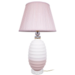 Настольная лампа керамическая Pink lampshade варинант исполнения - 2 | Loft Concept в Саратове