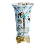 Ваза из фарфора с бронзовыми элементами Tropical Garden варинант исполнения - 1 | Loft Concept в Саратове