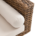 Трехместный садовый диван из плетеного пластика Matteo варинант исполнения - 3 | Loft Concept в Саратове