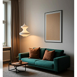 Подвесной вязаный белый светильник «Моника» варинант исполнения - 2 | Loft Concept в Саратове