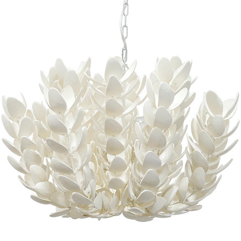 Люстра White Bionic Petals Flo Chandelier Белый Молочный Люстра White Bionic Petals Flo Chandelier Белый Молочный в Саратове | Loft Concept