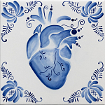 Плитка с узором Мое сердце варинант исполнения - 2 | Loft Concept в Саратове