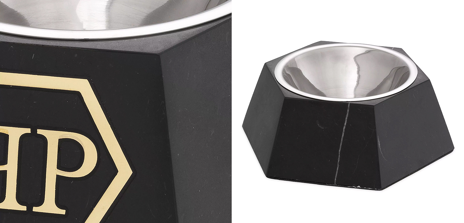 Миска для корма Philipp Plein Dog Food bowl Nice L Black Миска для корма Philipp Plein Dog Food bowl Nice L Black - Loft-Concept в Саратове
