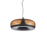 Подвесной светильник с стеклянным плафоном LED 42W 3000K Glass Textured Lampshade варинант исполнения - 2 | Loft Concept в Саратове