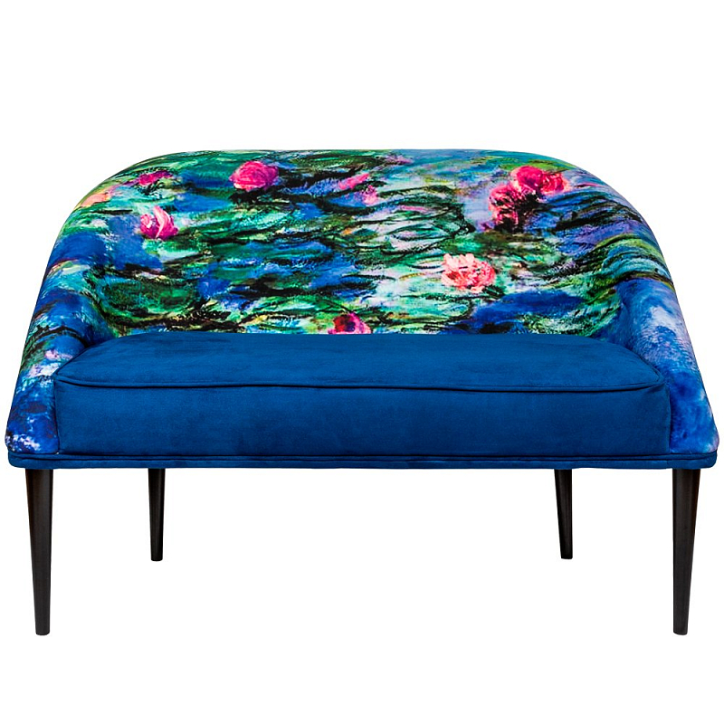 Диван Sofa Claude Monet Water Lily Синий Диван Sofa Claude Monet Water Lily Синий в Саратове | Loft Concept