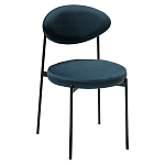 Стул металлический с мягкой спинкой и сиденьем из велюра Alfie Chair варинант исполнения - 3 | Loft Concept в Саратове