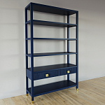 Стеллаж с двумя ящиками Elsa Dreams Blue варинант исполнения - 1 | Loft Concept в Саратове