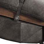 Кресло Duncan винтажная черная кожа варинант исполнения - 5 | Loft Concept в Саратове