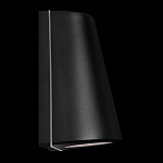 Уличный настенный светильник светодиодный конусообразной формы черного цвета из металла Urban Minimalist варинант исполнения - 3 | Loft Concept в Саратове