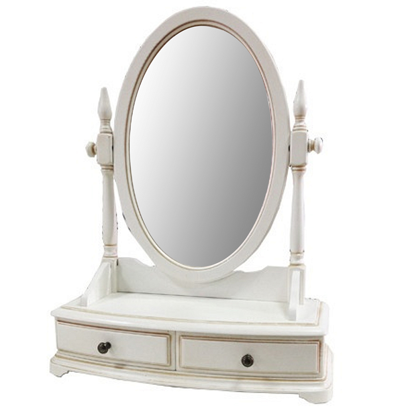 Овальное настольное зеркало из массива дерева Guirlande de Roses Mirror Зеркало ivory ( слоновая кость ) Овальное настольное зеркало из массива дерева Guirlande de Roses Mirror Зеркало ivory ( слоновая кость ) в Саратове | Loft Concept