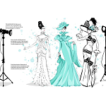 Megan Hess. Audrey Hepburn варинант исполнения - 2 | Loft Concept в Саратове