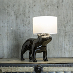 Настольная лампа COLLECTION OF DOGS с абажуром Бульдог варинант исполнения - 3 | Loft Concept в Саратове