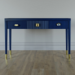 Дизайнерский Письменный стол Elsa Dreams Blue с тремя ящиками варинант исполнения - 1 | Loft Concept в Саратове