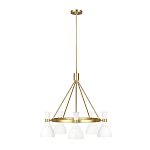 Люстра с 5-ю плафонами в форме песочных часов с узкими перфорированными отверстиями Feiss варинант исполнения - 8 | Loft Concept в Саратове