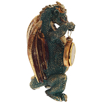 Часы в виде дракона Green Dragon with Clock варинант исполнения - 3 | Loft Concept в Саратове