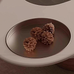 Журнальный столик фигурный со стеклянной столешницей Table Drop варинант исполнения - 6 | Loft Concept в Саратове