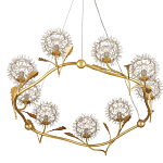 Люстра круглая с декором в виде цветков одуванчика Hanging Dandelion варинант исполнения - 3 | Loft Concept в Саратове
