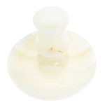 Подсвечник в виде чаши из натурального камня оникс Stone Candlestick варинант исполнения - 2 | Loft Concept в Саратове