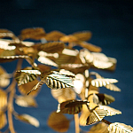 Люстра золотая с декором в виде веток эвкалипта Eucalyptus Branches варинант исполнения - 6 | Loft Concept в Саратове