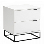 Тумба прикроватная белая с ящиками Strict Lines варинант исполнения - 1 | Loft Concept в Саратове