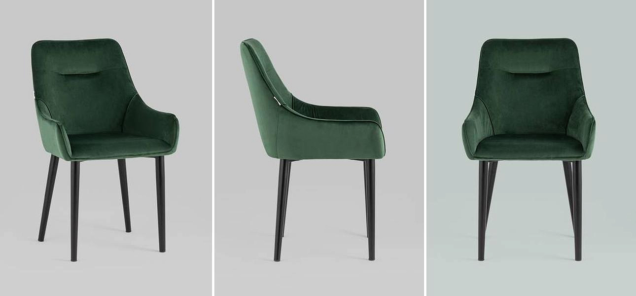 Стул Joan Chair Темно-Зеленый Велюр Стул Joan Chair Темно-Зеленый Велюр - Loft-Concept в Саратове
