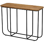 Консоль с деревянной столешницей Lyon Wood Metal Console варинант исполнения - 1 | Loft Concept в Саратове