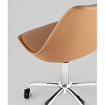 Офисный стул на металлическом основании EGGERY Brown пластик варинант исполнения - 3 | Loft Concept в Саратове