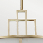 Подвесной светильник цвета латунь с белым матовым плафоном с геометрическим рисунком Feiss варинант исполнения - 4 | Loft Concept в Саратове