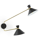 Бра с 2-мя поворотными плафонами Davy Duo Wall Lamp варинант исполнения - 1 | Loft Concept в Саратове