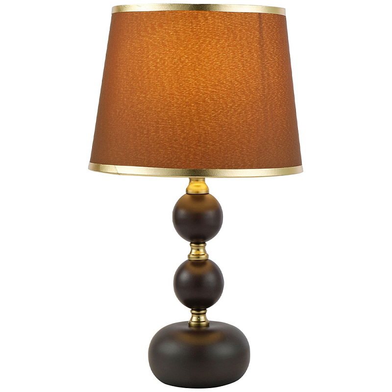 Настольная лампа с абажуром Altera Lampshade Brown Gold Table Lamp Коричневый Золотой Настольная лампа с абажуром Altera Lampshade Brown Gold Table Lamp Коричневый Золотой в Саратове | Loft Concept