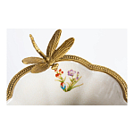 Ваза из фарфора с бронзовой стрекозой  Paradise Dragonfly варинант исполнения - 4 | Loft Concept в Саратове