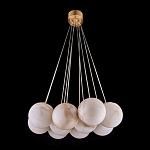 Люстра подвесная круглая с сферическими плафонами из натурального камня Glowing Spheres варинант исполнения - 12 | Loft Concept в Саратове